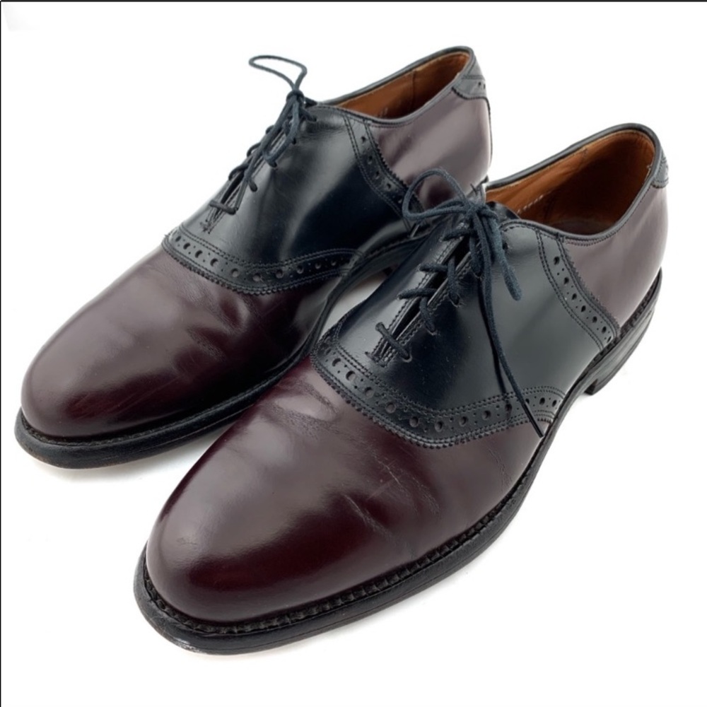 Allen Edmonds Polo Dress Shoes Black/Brown Size 9